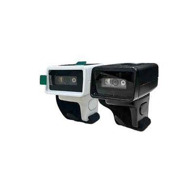 calidad FR100 Escáner de códigos de barras portátil Tipo anillo de una dimensión y dos dimensiones Bluetooth Mini escáner inalámbrico se utiliza para el inventario de mercancías expresas fábrica